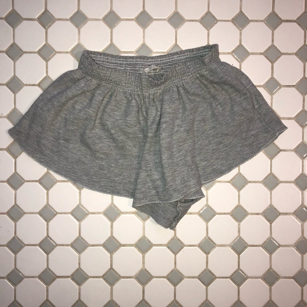 Gray soft shorts